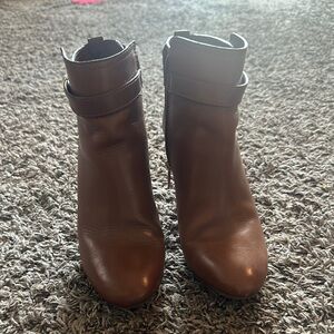 Brown Leather Ankle Boots